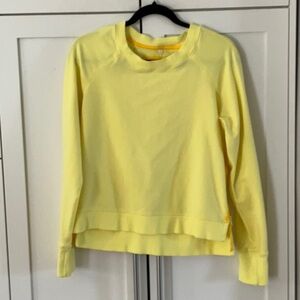 lululemon athletica Pale Yellow Crew Sweatshirt